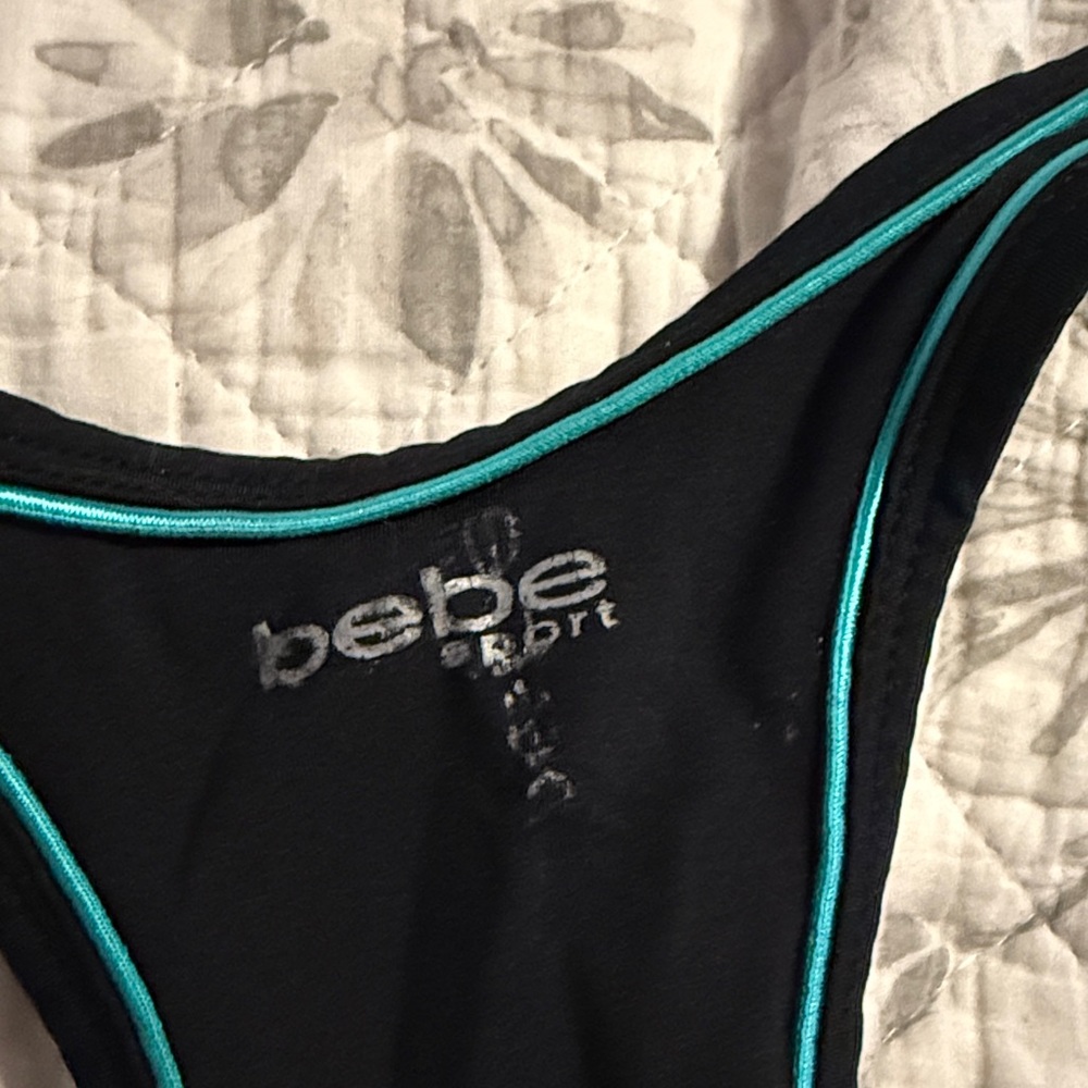 Bebe Sport Capri Unitard Jumpsuit with belt - Picture 9 of 12